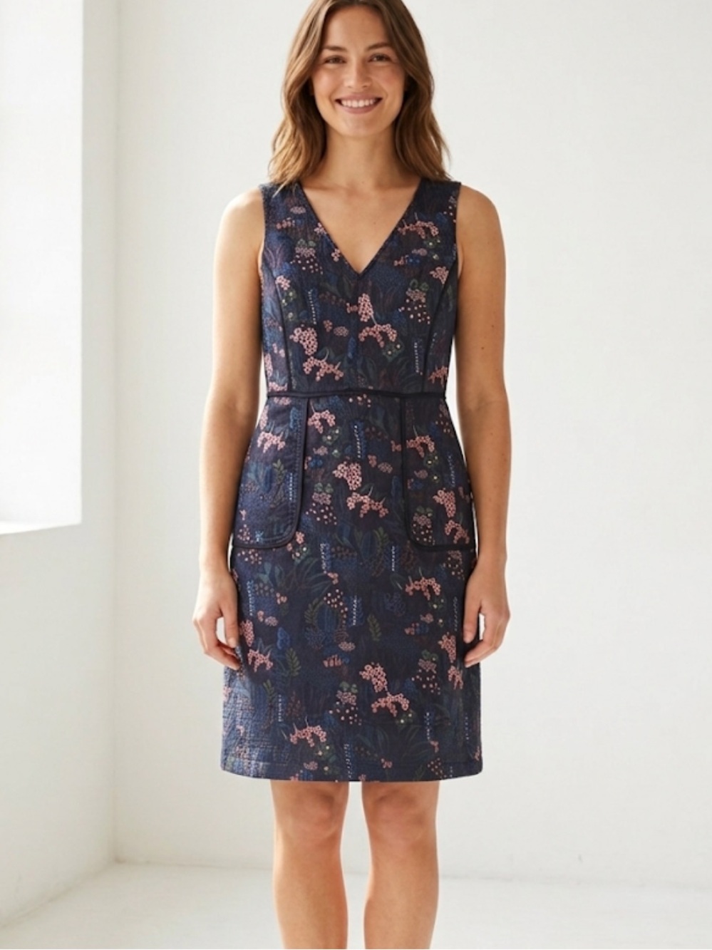 Ann Taylor Embroidered Garden Floral Whimsigoth Fairy Floral Dress Floral 4P